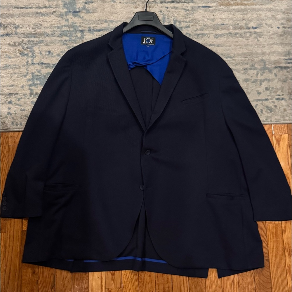 56R Navy Blazer Textured JOE by Joseph Abboud Sport Coat Jacket Big and Tall